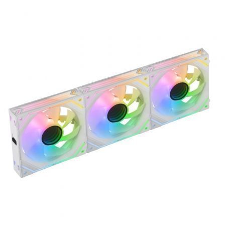 Mars Gaming MF-LINKFINITYKIT Pack 3 Ventiladores ARGB Blancos 12cm